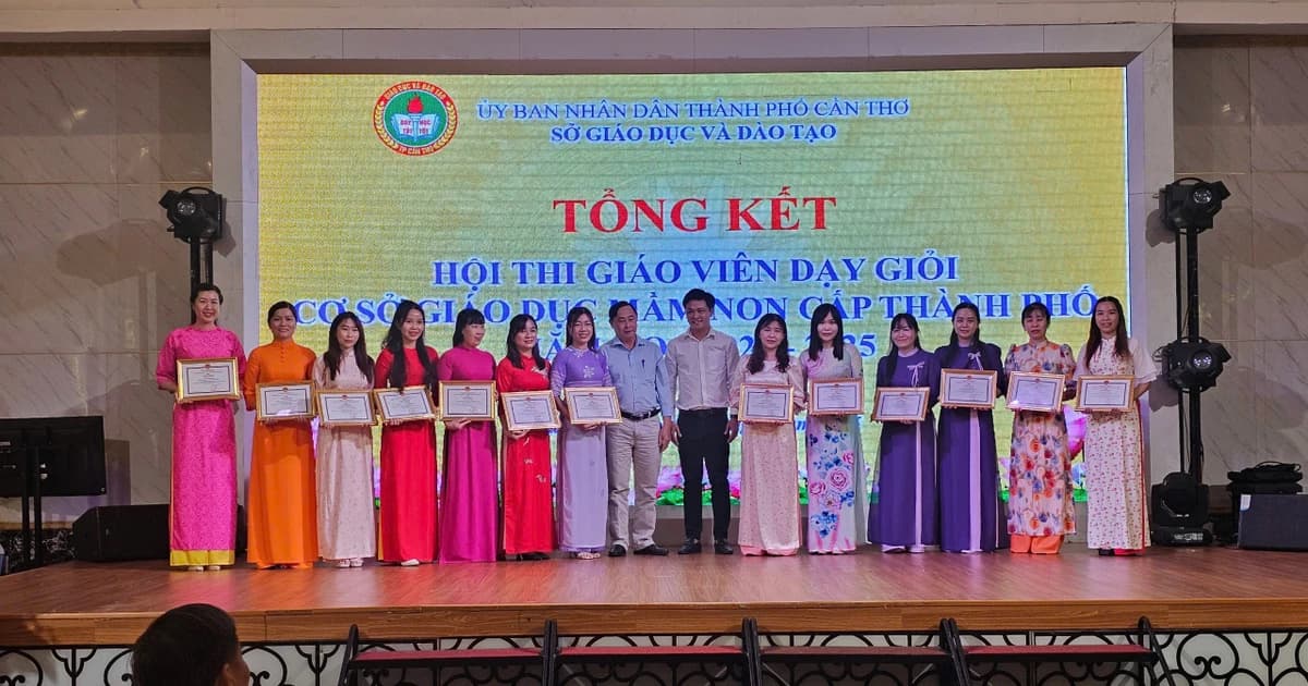 181 giáo viên mầm non Cần Thơ đạt danh hiệu dạy giỏi