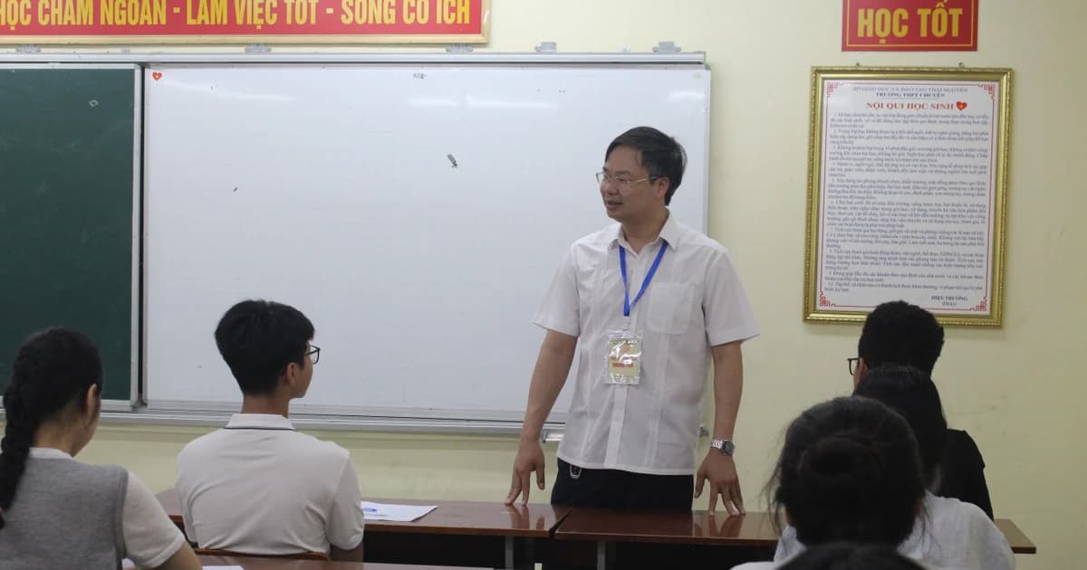 Thí sinh Thái Nguyên bước vào Kỳ thi tuyển sinh lớp 10
