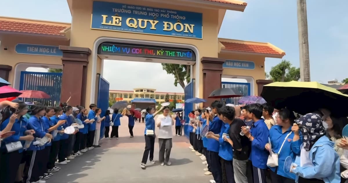 Đề thi môn Toán vào lớp 10 Hải Phòng khá 'nhẹ nhàng'
