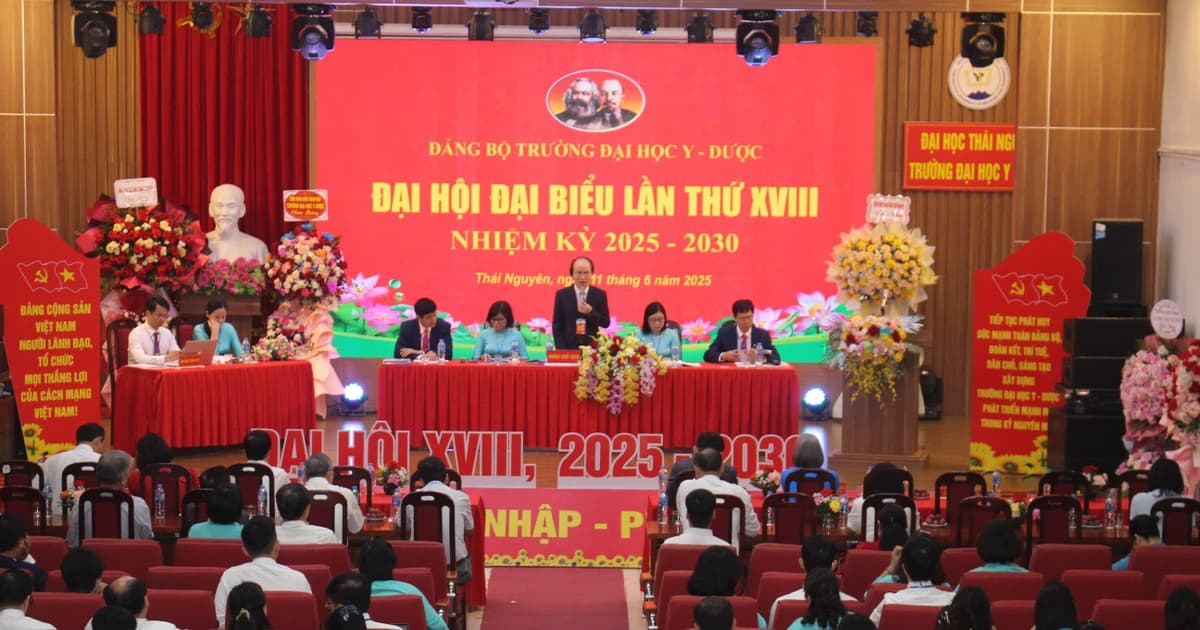 Đại hội Đại biểu Đảng bộ Trường ĐH Y - Dược lần thứ XVIII nhiệm kỳ 2025–2030