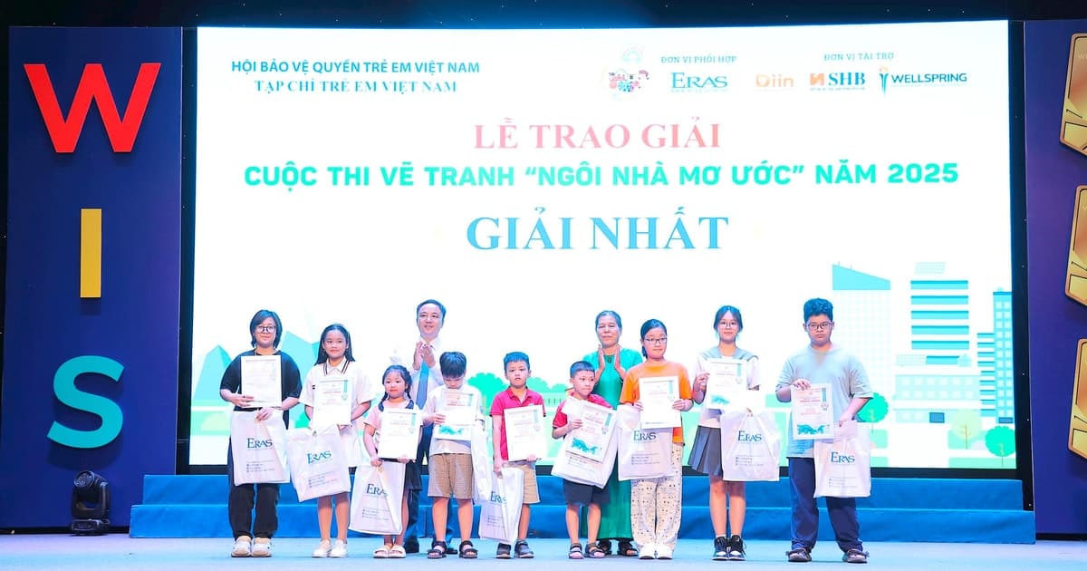 Những hình ảnh 'Ngôi nhà mơ ước' của thiếu nhi Việt Nam năm 2025
