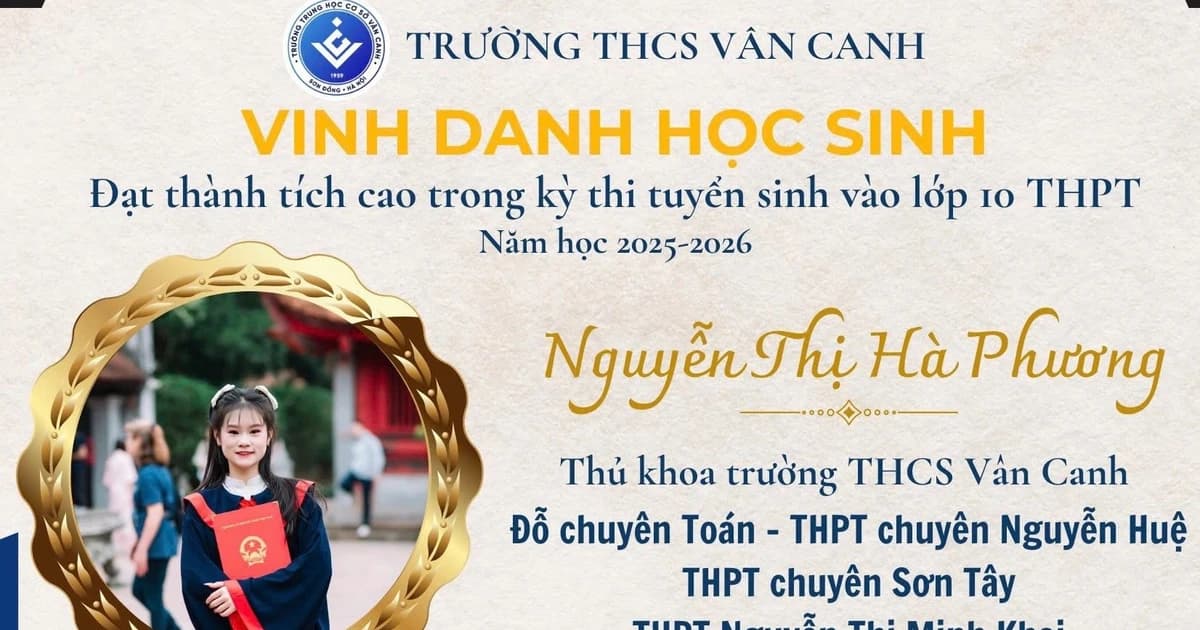 'Ngôi trường quê' có nhiều lượt đỗ vào lớp 10 chuyên của Hà Nội