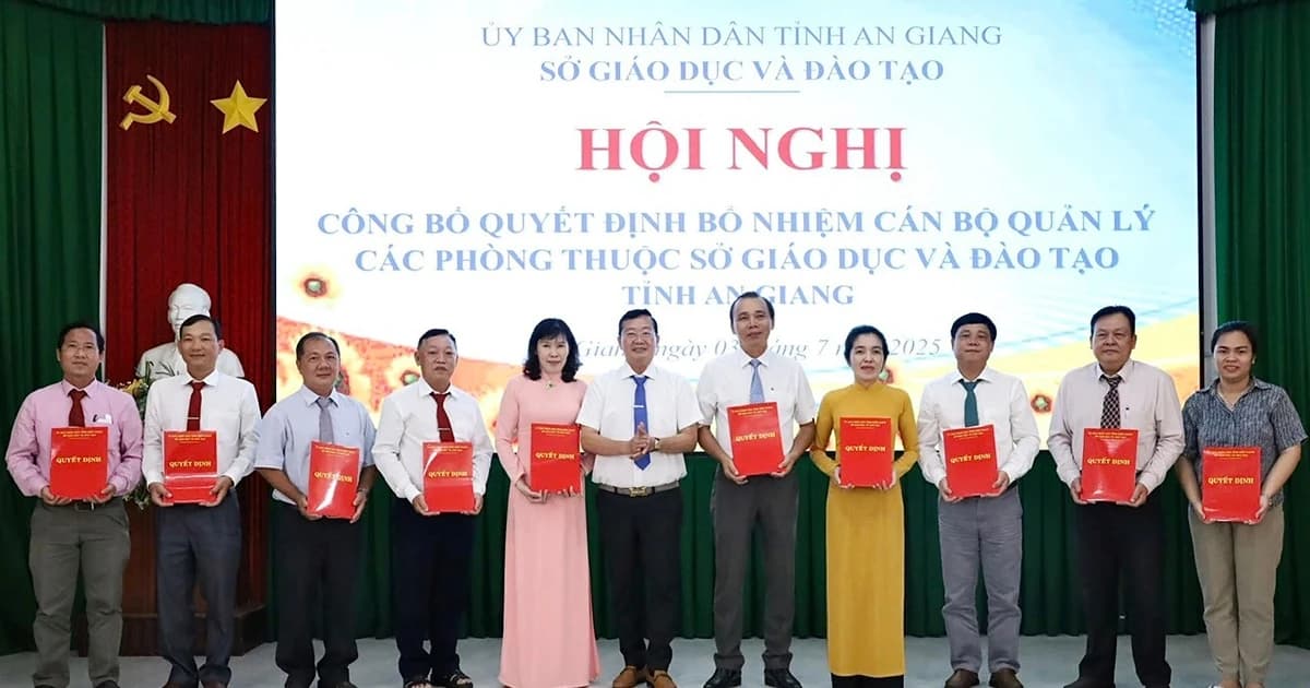 Ngành Giáo dục tỉnh An Giang kiện toàn công tác cán bộ
