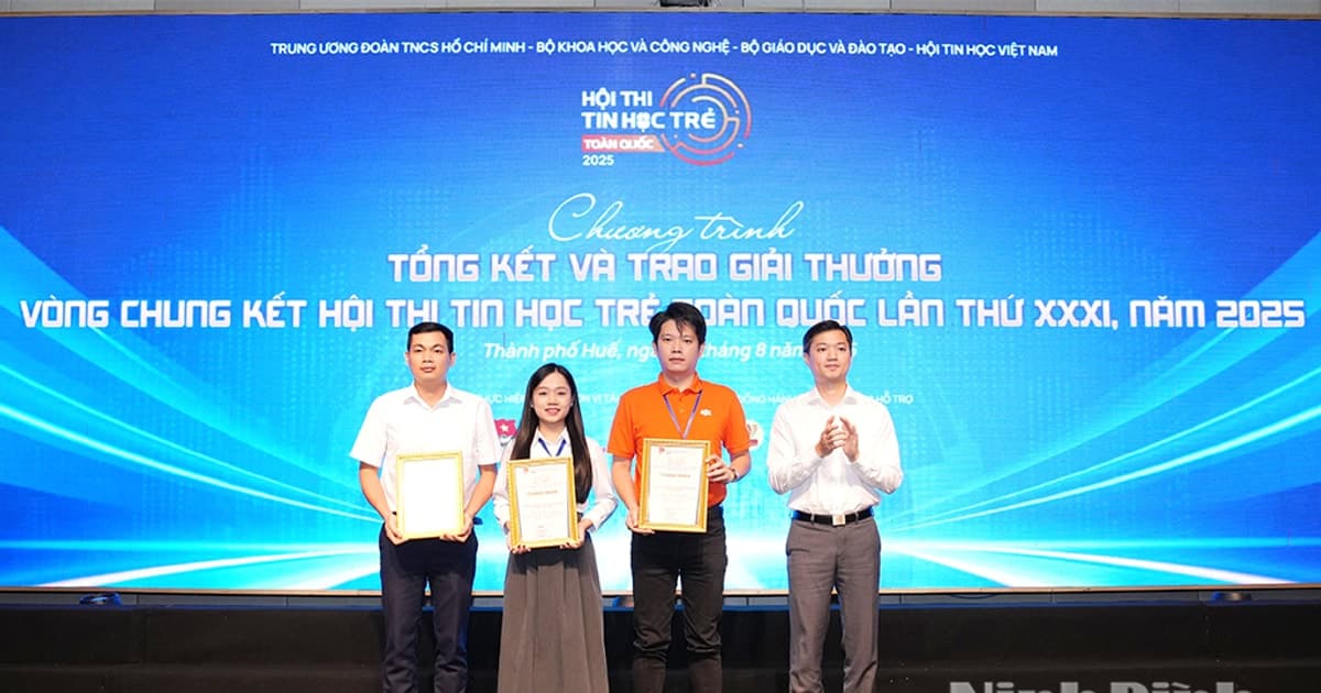 Ninh Bình xếp thứ nhì toàn đoàn tại Hội thi Tin học trẻ toàn quốc năm 2025