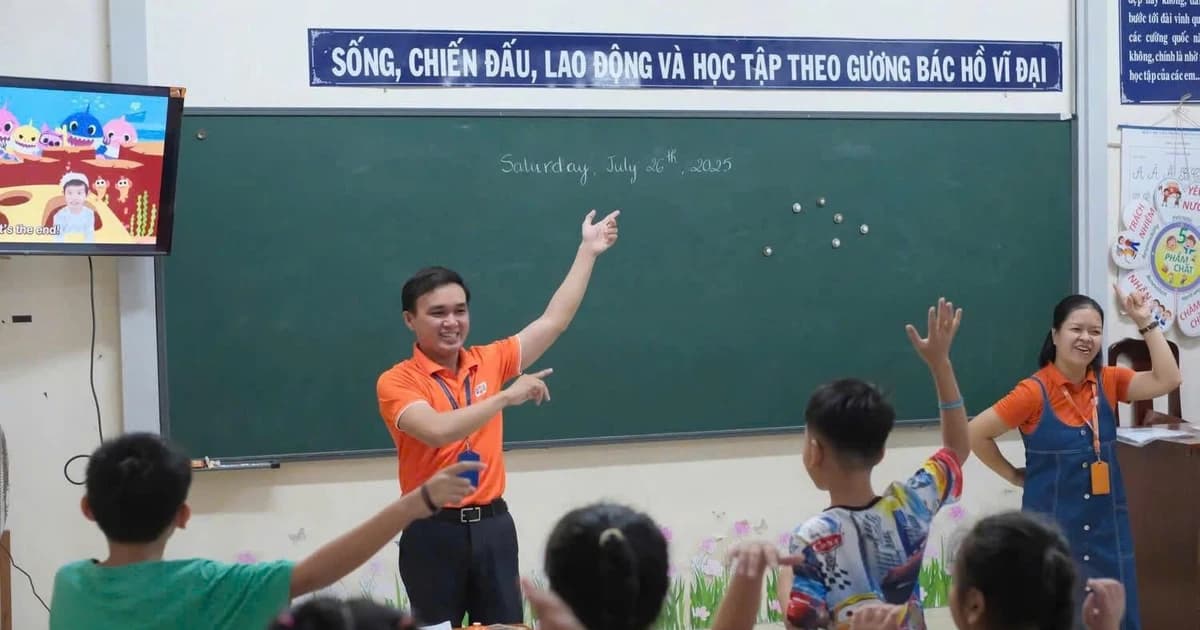 Ươm mầm tình yêu Tiếng Anh cho học sinh dịp hè