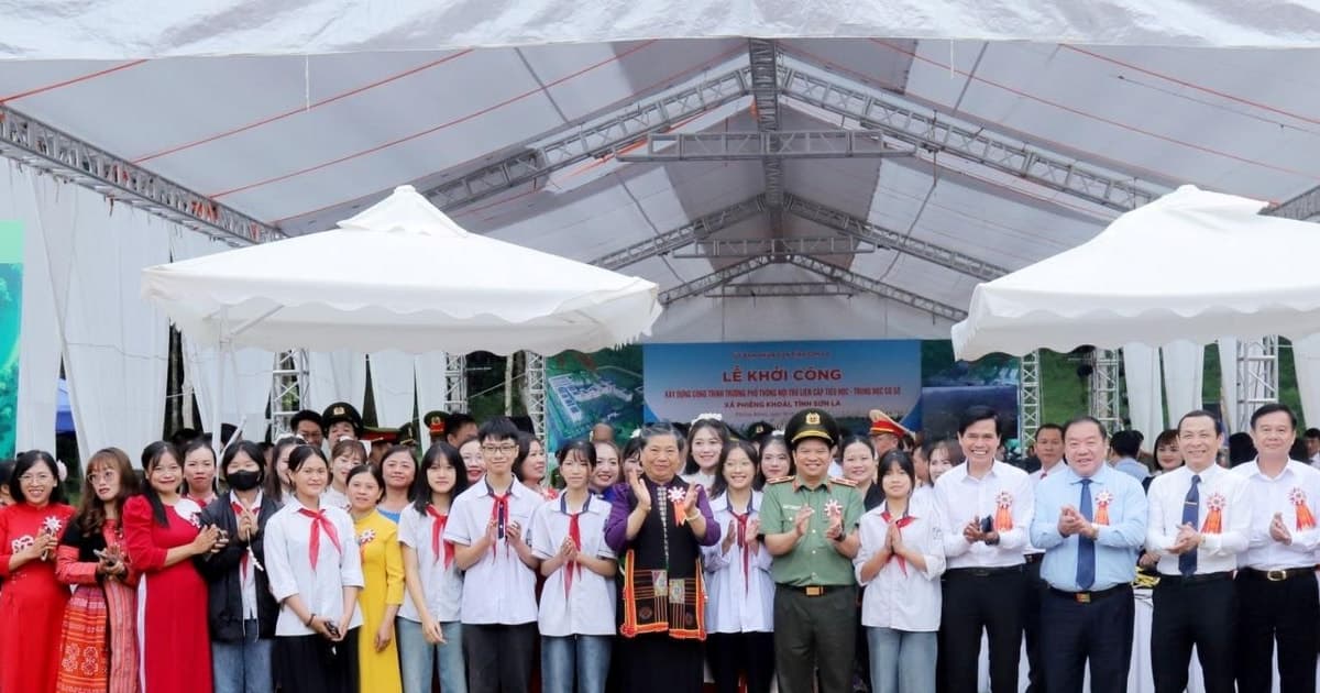 Sơn La khởi công trường nội trú liên cấp đầu tiên tại xã biên giới