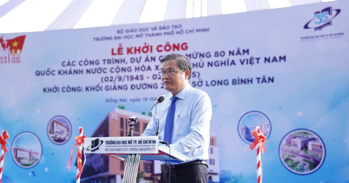 Trường Đại học Mở TPHCM xây dựng khối giảng đường hiện đại tại Đồng Nai