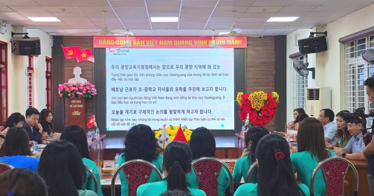 Thúc đẩy dạy học tiếng Hàn Quốc trong trường học Hải Phòng