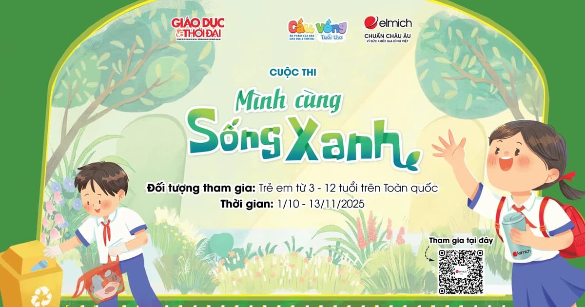 Cầu Vồng Tuổi thơ phát động Cuộc thi 'Mình cùng sống xanh'