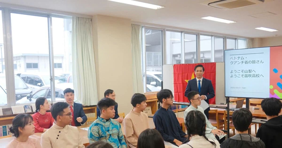 Cán bộ, giáo viên Quảng Trị trao đổi kinh nghiệm về giáo dục tại tỉnh Yamanashi