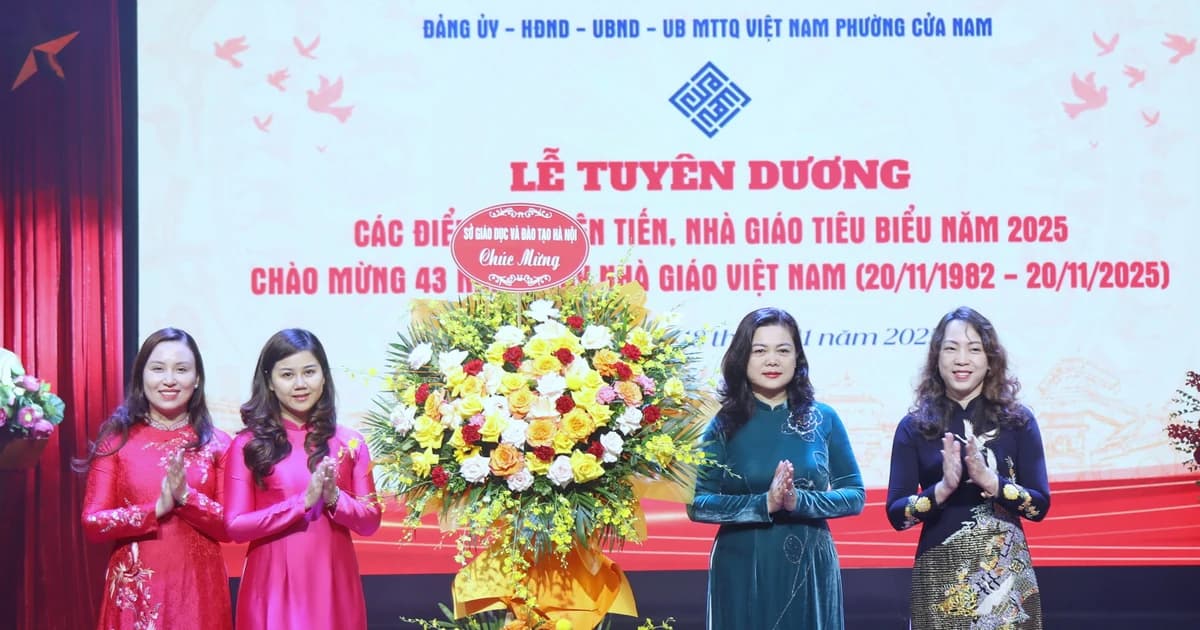 Phường Cửa Nam, Hà Nội tuyên dương các điển hình tiên tiến, nhà giáo tiêu biểu