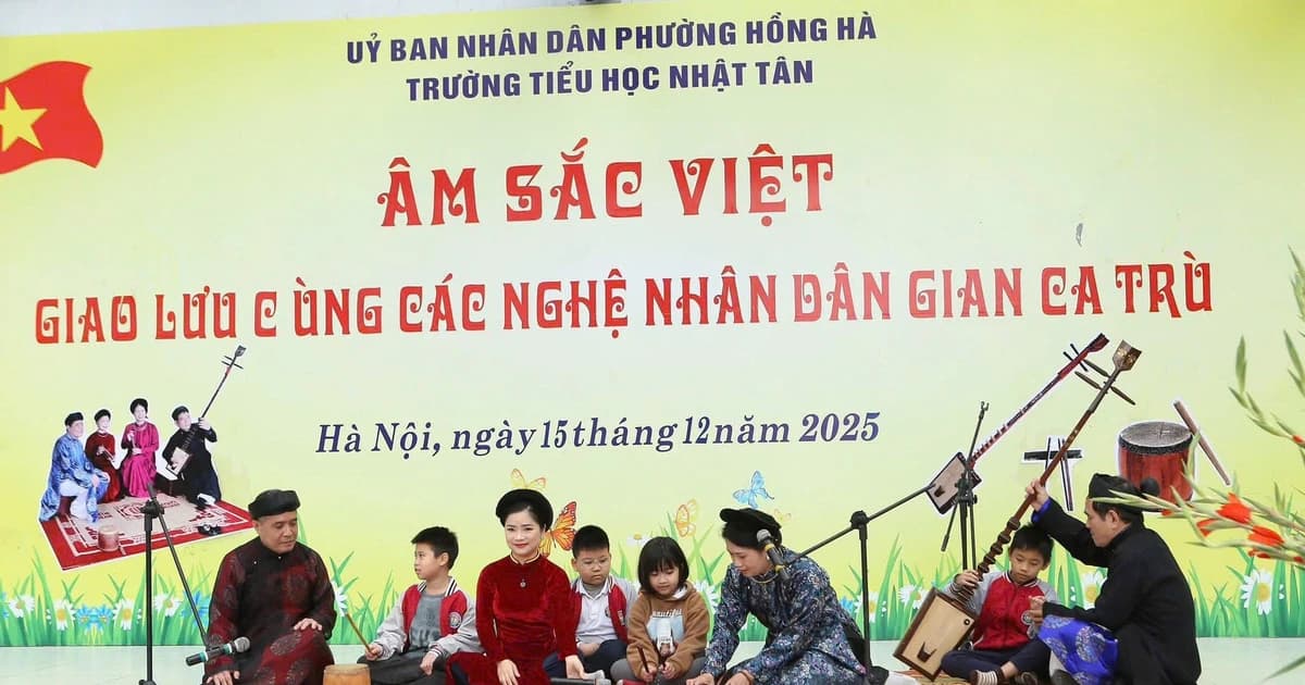 Lan tỏa giá trị của nghệ thuật Ca trù tới học sinh