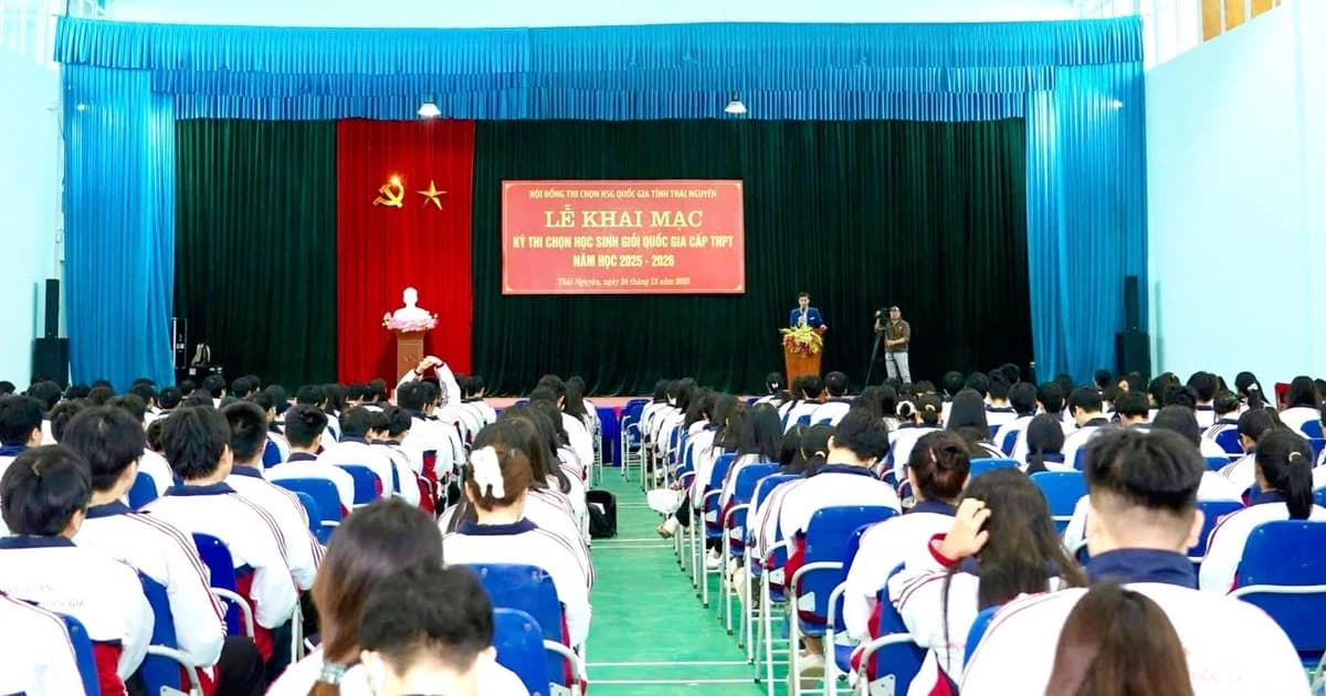 Thái Nguyên khai mạc kỳ thi chọn Học sinh giỏi Quốc gia