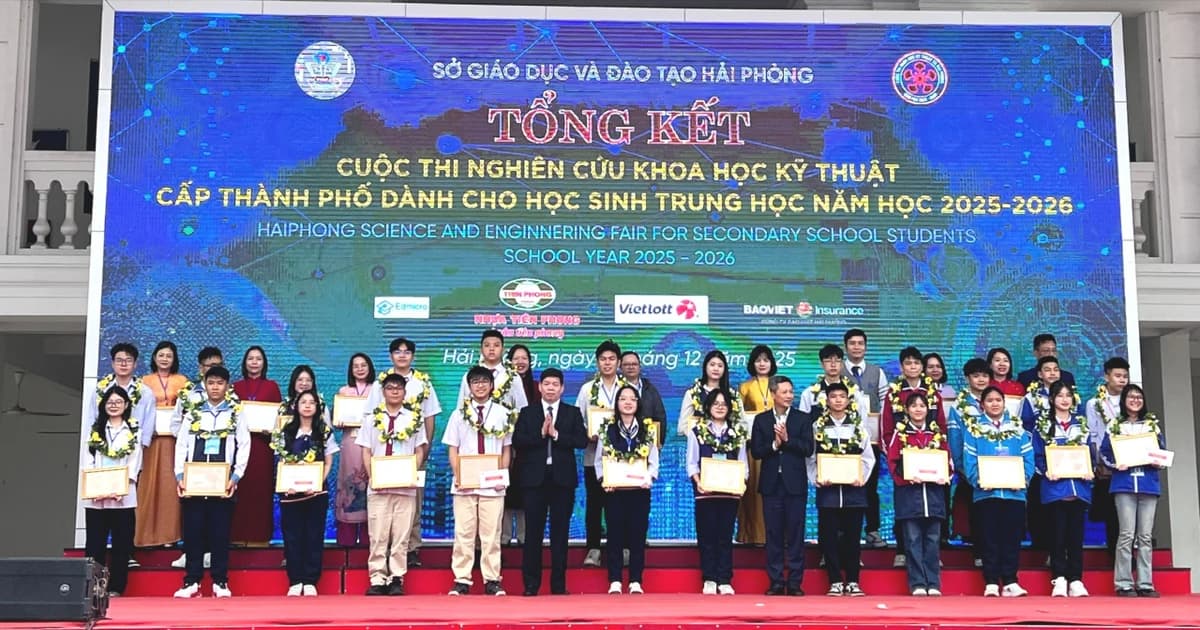 Hải Phòng tổng kết cuộc thi Khoa học kỹ thuật dành cho học sinh trung học