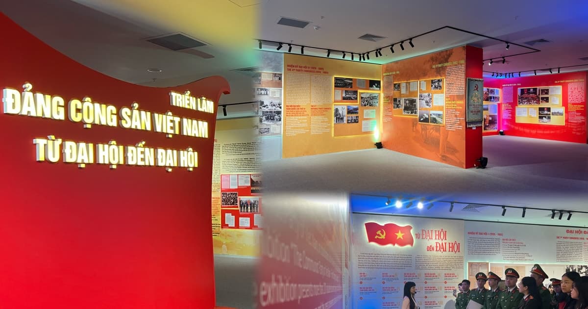 Nhìn lại hành trình các kỳ Đại hội Đảng trong không gian trưng bày hiện đại