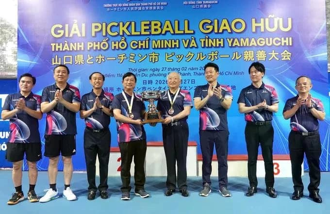 Giải Pickleball giao hữu giữa HĐND TPHCM và Hội đồng tỉnh Yamaguchi