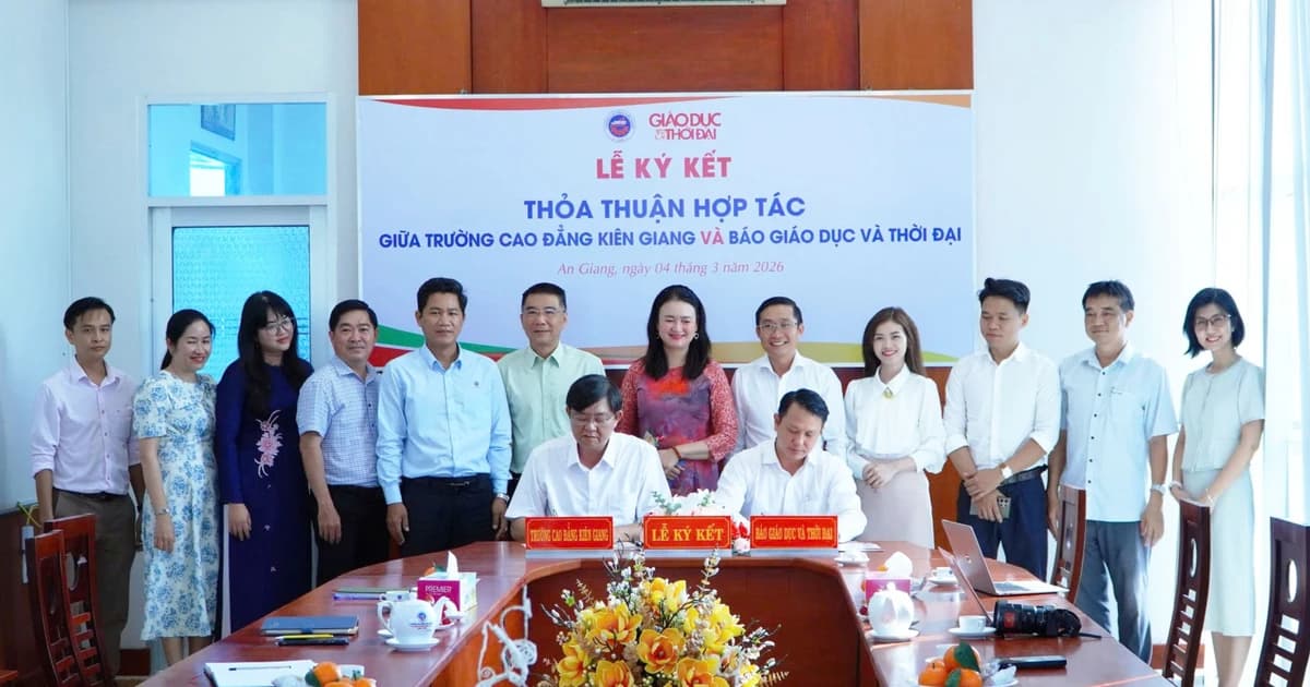 Báo Giáo dục và Thời đại hợp tác toàn diện với Trường Cao đẳng Kiên Giang
