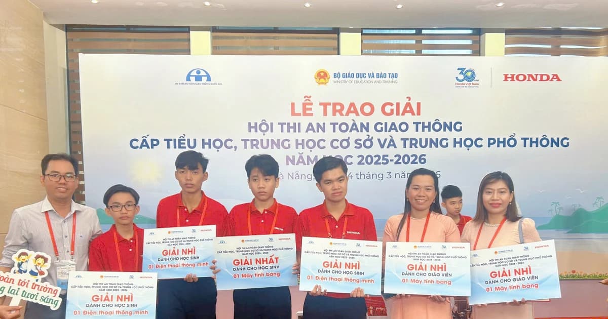 Giáo viên, học sinh TP Cần Thơ đoạt giải cao tại Hội thi An toàn giao thông
