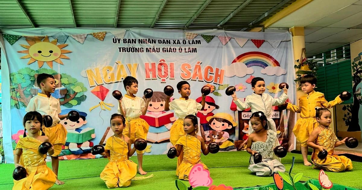 Ngày hội sách tạo sân chơi bổ ích dành cho trẻ mẫu giáo vùng dân tộc