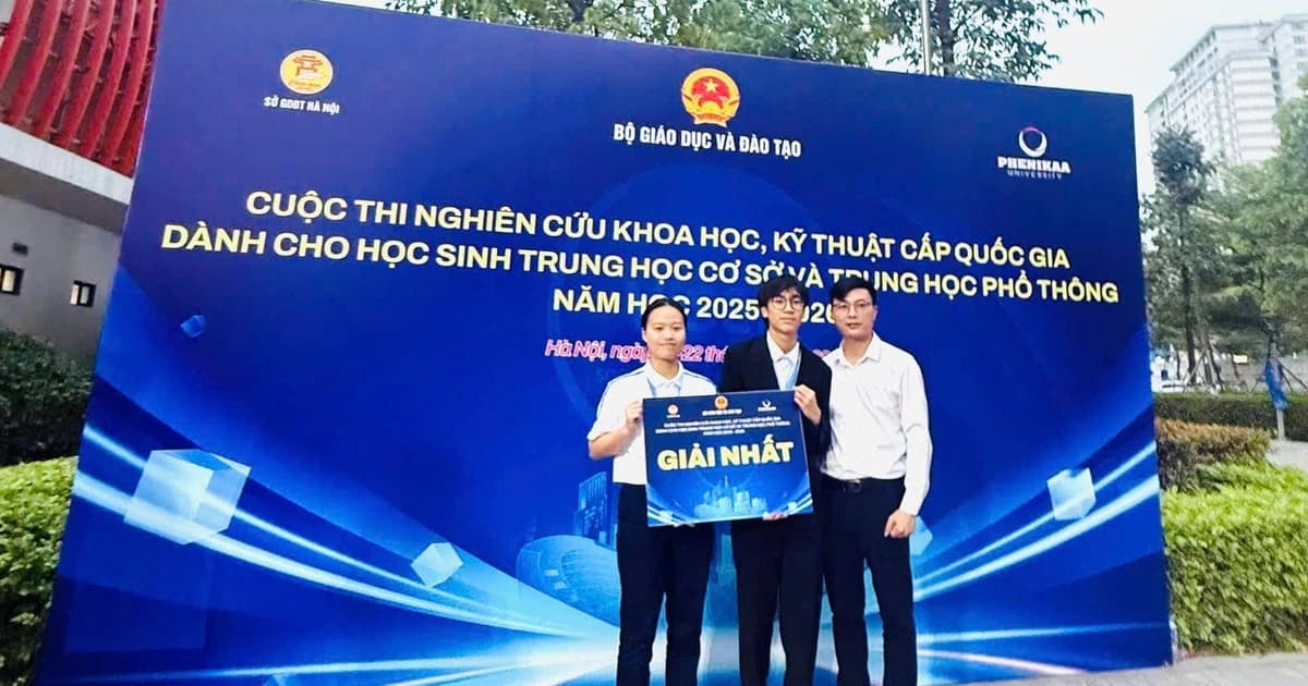 Học sinh Bắc Ninh giành giải Nhất Cuộc thi KHKT quốc gia