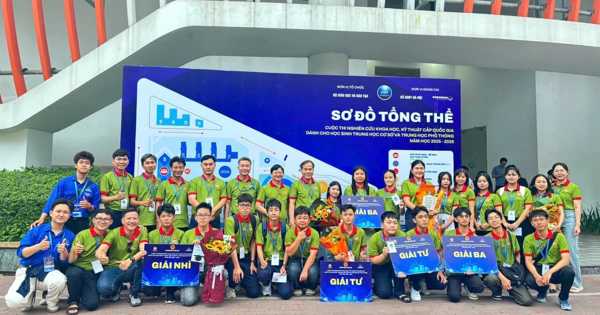 Học sinh TP Cần Thơ đoạt 7 giải tại Cuộc thi Khoa học kỹ thuật cấp quốc gia