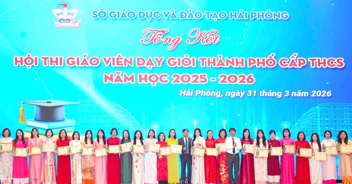 Hải Phòng công nhận 1077 giáo viên dạy giỏi thành phố