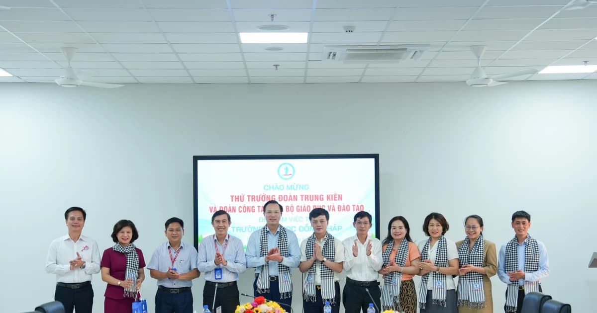 Đoàn công tác Bộ Giáo dục và Đào tạo thăm Trường Đại học Đồng Tháp