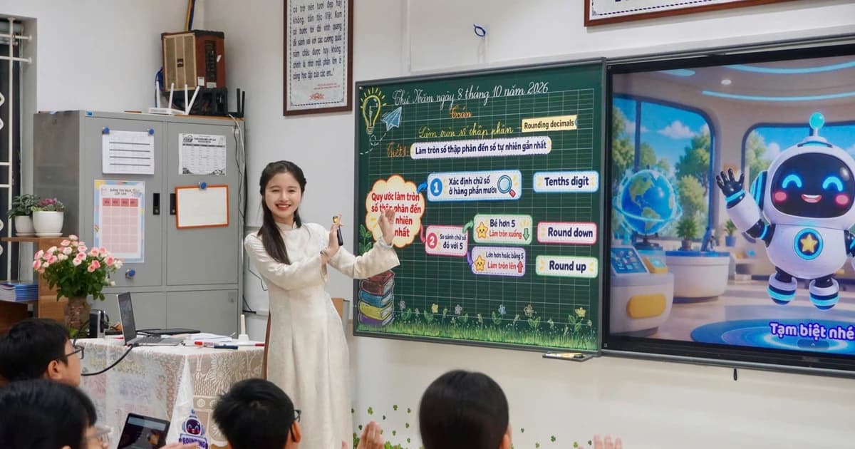 Đưa tiếng Anh vào giờ Toán để nâng cao chất lượng dạy học