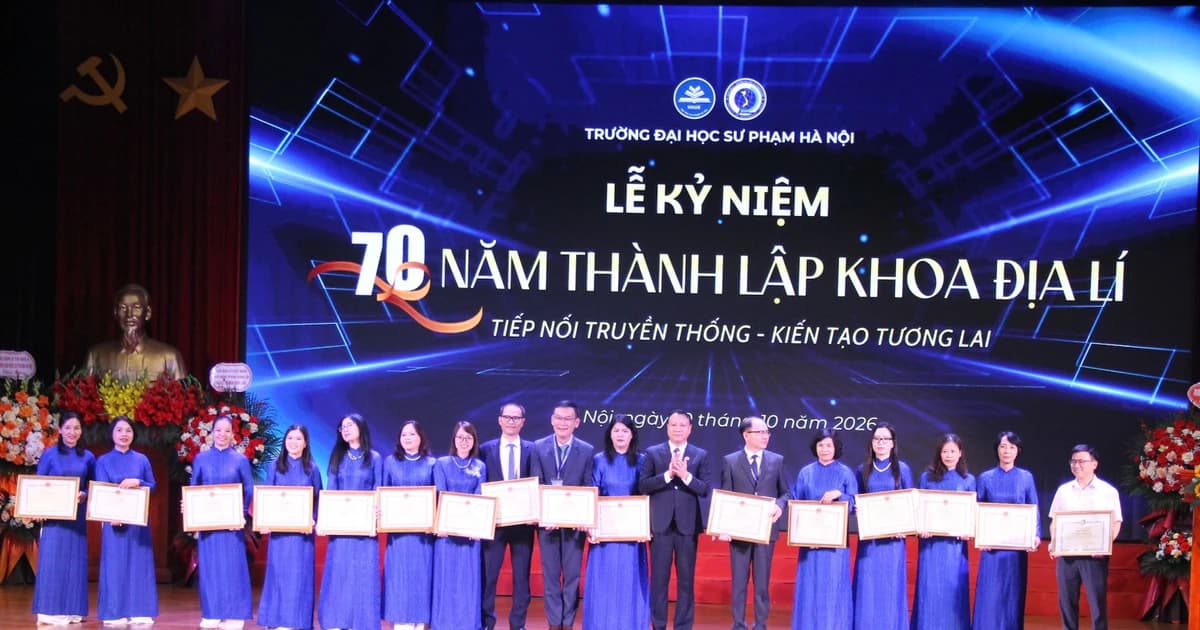 Hơn 9000 cử nhân Sư phạm Địa lí được đào tạo từ Trường ĐH Sư phạm Hà Nội