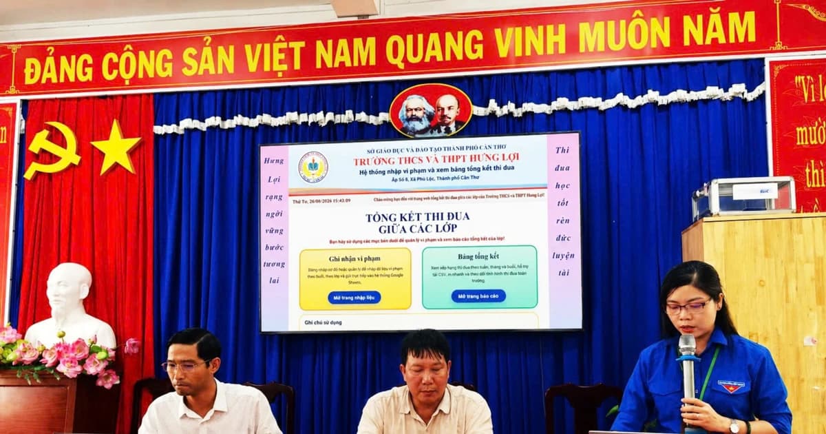 Chuyển đổi số ở trường học vùng quê: Đổi mới bắt đầu từ những việc hằng ngày