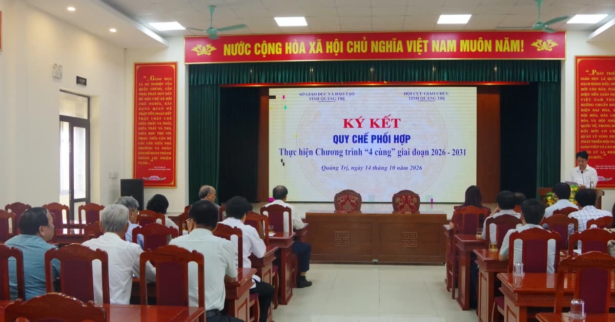 Nhà giáo hưu trí Quảng Trị đồng hành ngành Giáo dục qua chương trình '4 cùng'