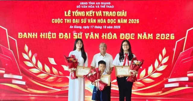 An Giang tổng kết trao giải Cuộc thi Đại sứ Văn hóa đọc năm 2026