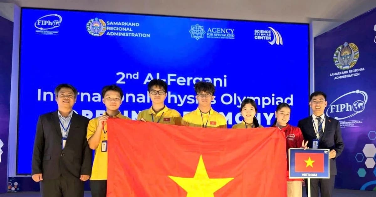 Việt Nam giành 4 huy chương, xếp thứ tư Olympic Vật lí Al-Fergani 2026