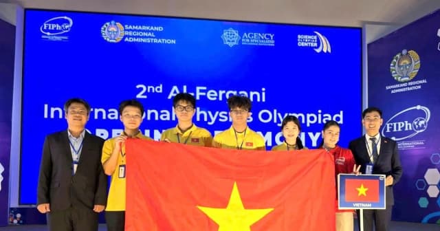 Việt Nam giành 4 huy chương, xếp thứ tư Olympic Vật lí Al-Fergani 2026